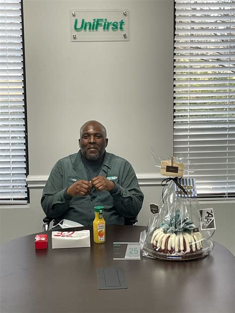 Today we celebrated 25 years of employment at UniFirst Charleston for Calup Haynes! Calup has ...
