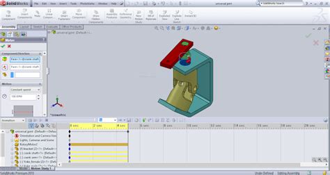 SolidWorks Motion Study Units 的图像结果