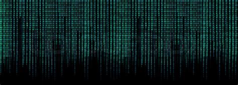 Blue binary code matrix background wide ... | Stock image | Colourbox