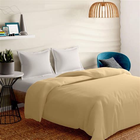 Buy PORTICO Supercale Beige Solid King Bed Bamboo Duvet Cover from ...