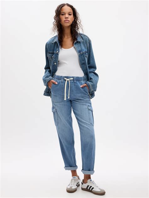 Denim Easy Cargo Joggers | Gap