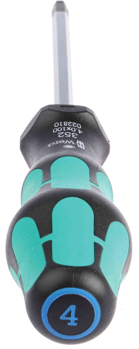 05022810001 Wera | Wera Ball End Hexagon Screwdriver, 100 mm Blade, 198 ...
