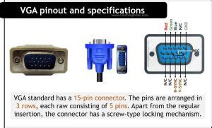 Image result for VGA Pin Color