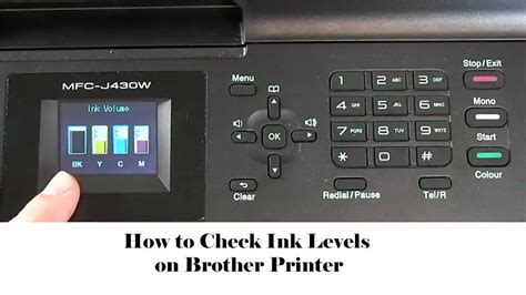 Image result for Brother Printer Ink Levels