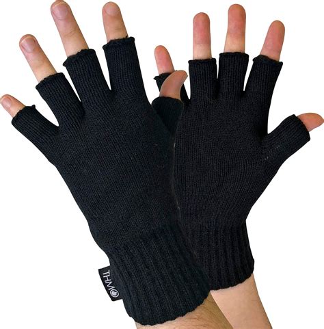THMO - Mens Black 40 gram Thinsulate Insulated Winter Thermal ...