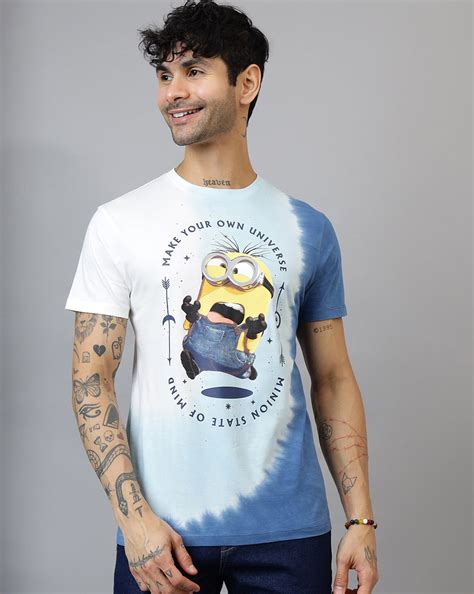 Minions Printed Regular Fit Tshirt For Men – Free Authority