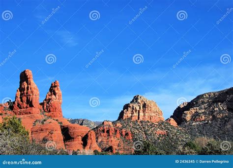 Sedona Red Rocks stock image. Image of america, reflection - 2436345