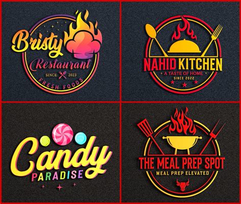 I Will Design Restaurant Logo, Food Logo, Barbecue Logo, Catering Logo, Candy Logo, Sweet Logo ...