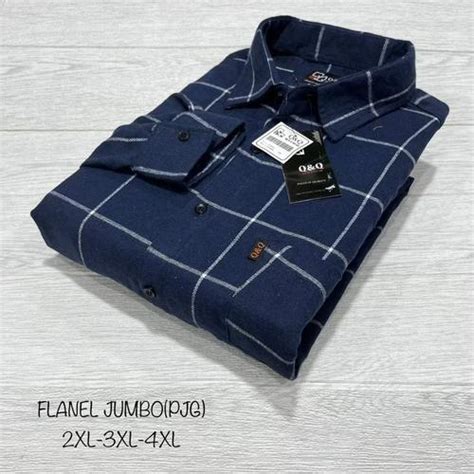 Jual kemeja flanel xxl xxxl jumbo big size pria premium lengan panjang ...