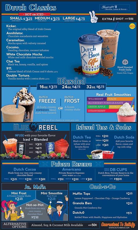 Dutch Bros Hot Tea Menu