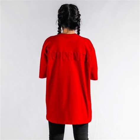 Womens Oversized Red T Shirt at Walter Cargill blog