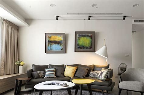 素雅北欧风格客厅 沙发照片墙设计_齐家网装修效果图
