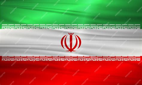 Premium Vector | Illustration of iran flag and editable vector of iran country flag