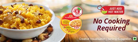 Aashirvaad Instant Meals Suji Halwa with Jaggery Cup 70g, Ready to Eat ...