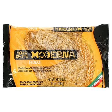 La Moderna Fideo Pasta, Durum Wheat Macaroni for Sopa de Fideo, 7.05 oz ...