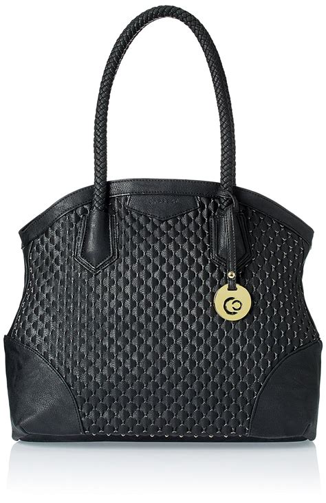 Buy Caprese Samantha Large Satchel (Black) at Amazon.in