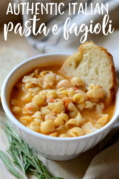 Pasta Fagioli Soup Italian Recipe at Leslie Welch blog