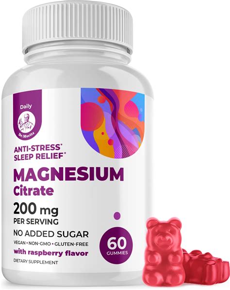 Amazon.com: Premium Magnesium Gummies Kids & Adults - Magnesium Citrate ...