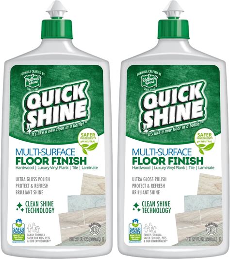 Quick Shine Multi Surface Floor Finish 27oz, 2Pk Cleaner & Polish to ...