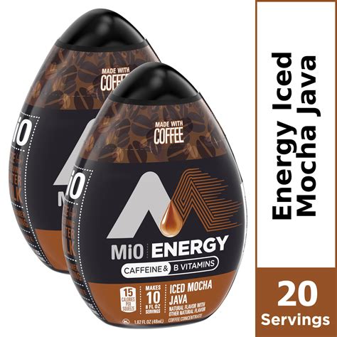Kraft Heinz Company 2 Pack MiO Energy Iced Mocha Java Liquid Water ...