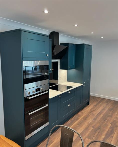 Image result for Howdens Blue Kitchen Units
