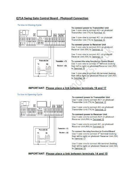 Photocells Gate Wiring 的图像结果