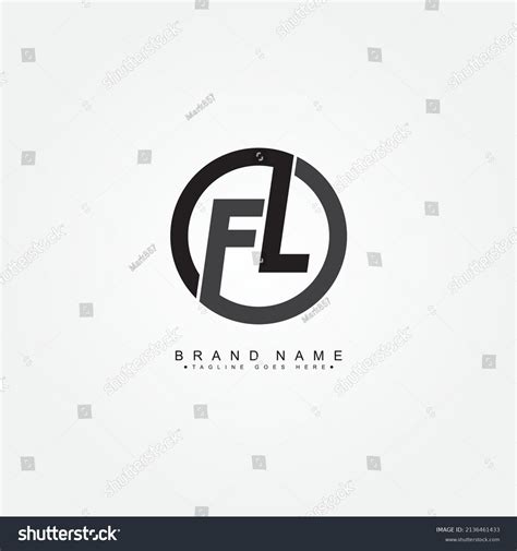 Initial Letter Fl Logo Simple Alphabet Stock Vector (Royalty Free ...