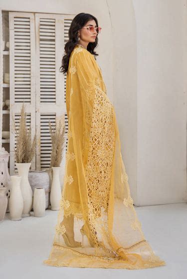 ZA Clothing Embroidered Lawn Suit | GOLDEN GLOW-02 – AL LIBAASH