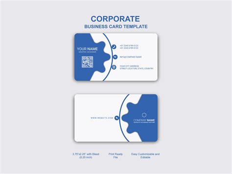 Corporate Business Card Design 的图像结果