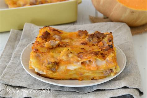 LASAGNE con ZUCCA e SALSICCIA saporite e cremose