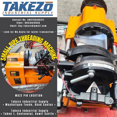 Image result for Small Pipe Threading Machine