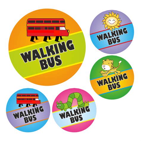 Walking Bus Stickers | School Stickers for Teachers