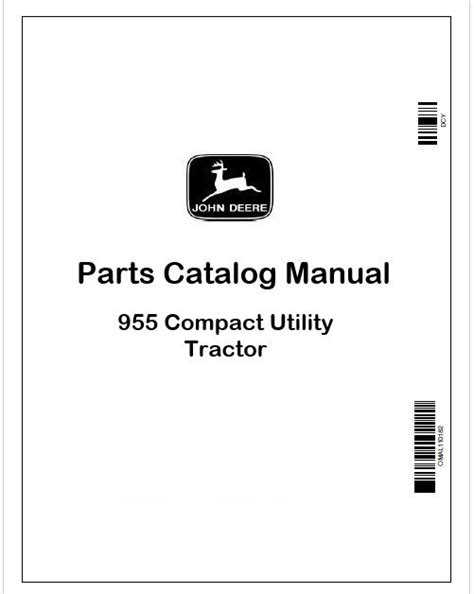 John Deere 955 Tractor Parts Catalog Manual PDF PC2263