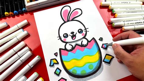 How To Draw The Funny Easter Bunny - Art For Kids Hub