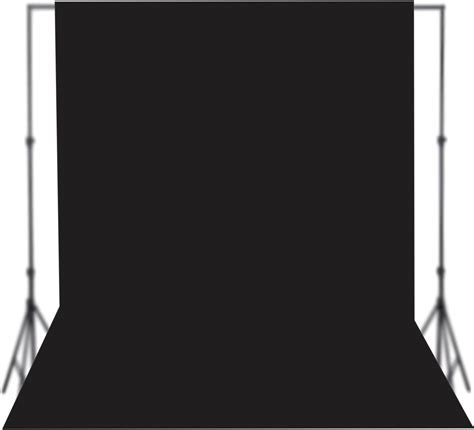 Boltove® 6x9 Ft. Black Screen Backdrop Background Curtain Rod Pocket ...