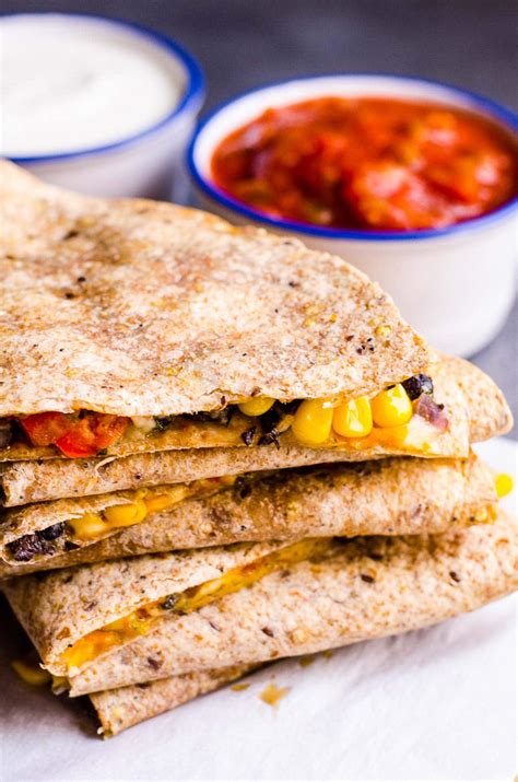 Vegetarian Quesadilla {Kid & Carnivore Approved} - iFOODreal.com