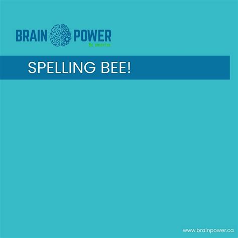 Brain Power Spelling Bee (Grades 1-5), Schwartz/Reisman Centre, Lebovic ...