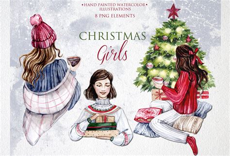 Christmas Girls Illustrations Graphic by s_artlove · Creative Fabrica