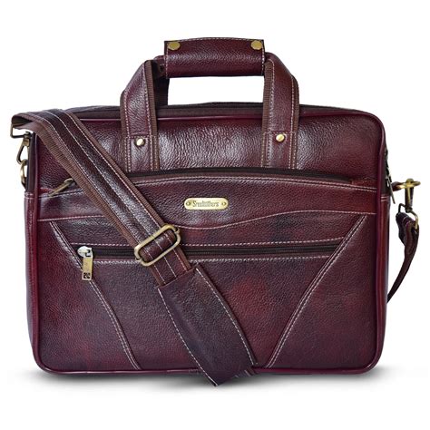 Leather Laptop Bag 36802 (BROWN) – SREELEATHERS
