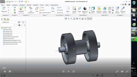 Creo Assembly Tutorial 的图像结果