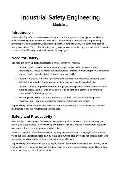 ISE Short note - ISE Notes - MODULE 1 Need For Safety - To protect ...