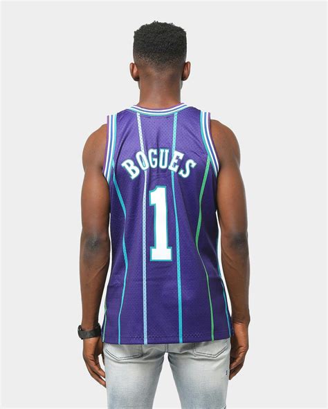 Mitchell & Ness Charlotte Hornets Muggsy Bogues #1 Alt 94-95 Swingman ...