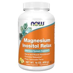 Now Foods Magnesium Inositol Relax, 16 Oz : Amazon.in: Health ...
