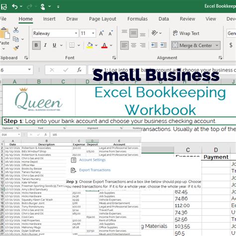 Business Accounts Excel Template