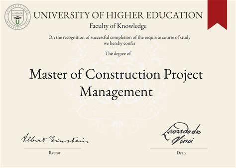 Master of Construction Project Management MCPM