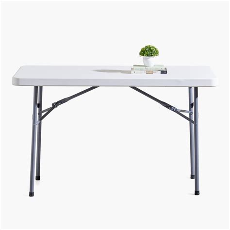 Buy Helios Carter Outdoor Foldable Table - White from Helios by Home ...