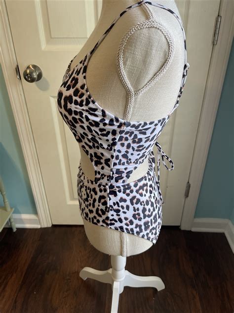 Leopard Print 1 Piece Bathing Suit. New Without Tags. Size M. | eBay