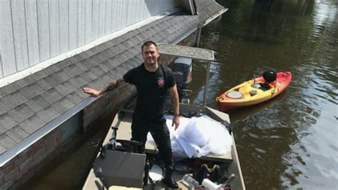 A wedding dress is all that survives in a flooded Texas home