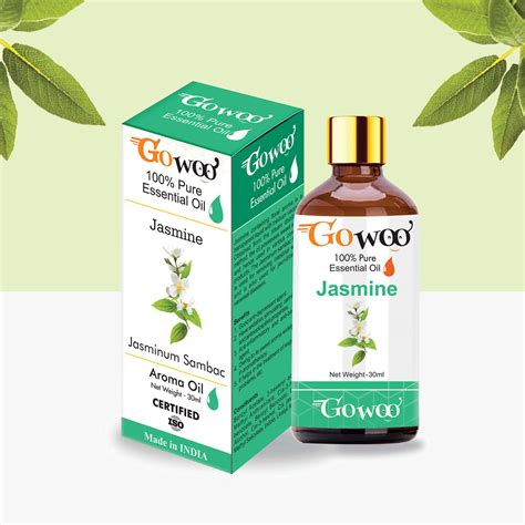 Buy GO WOO 100% PURE JASMINE SAMBAC OILS FOR HAIR SKIN & AROMATHERAPY ...