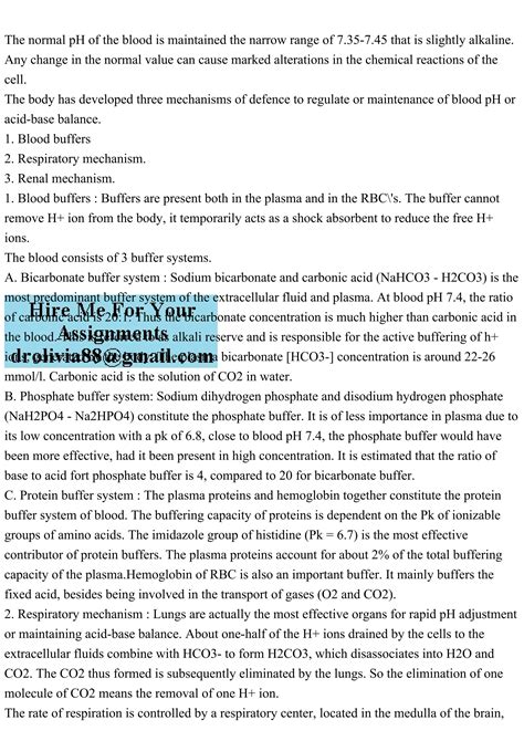 The normal pH of the blood is maintained the narrow range of 7.35-7..pdf